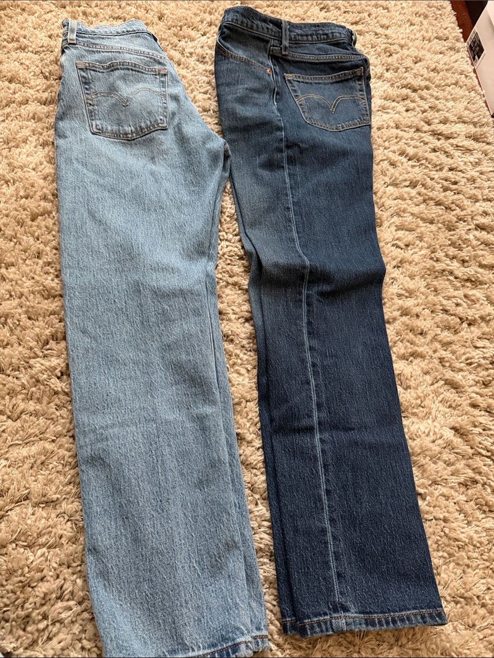 BUNDLE ALERT!Levi’s 501’s Women's Straight-Leg Jeans in Light Blue and Dark Blue